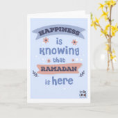 Ramadan - Holy Month Blessings Karte (Gelbe Blume)