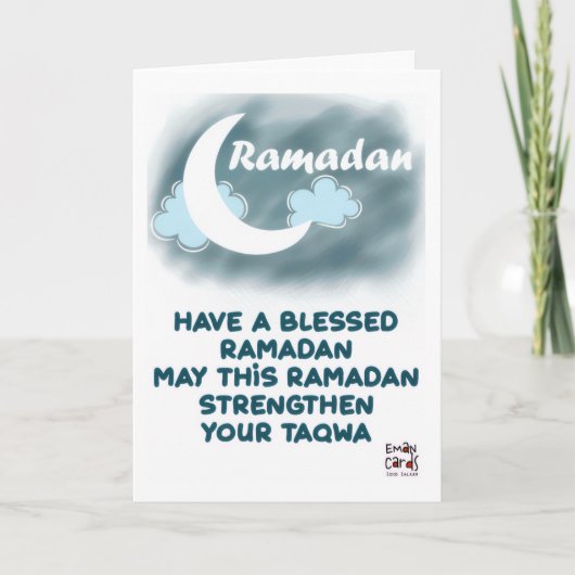Ramadan - Holy Month Blessings Karte (Vorderseite)