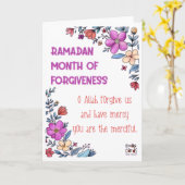 Ramadan - Holy Month Blessings Karte (Gelbe Blume)