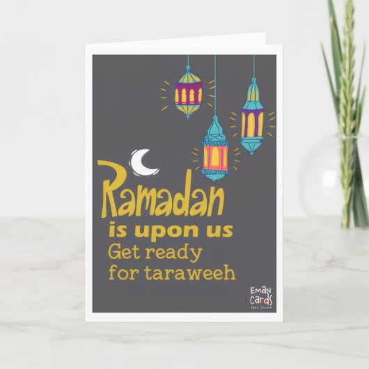Ramadan - Holy Month Blessings - Taraweeh Karte (Vorderseite)