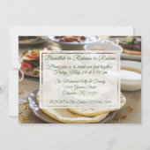 Ramadan Iftar Abendessen Islamische muslimische Ei Einladung (Rückseite)