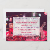 Ramadan Iftar Abendessen Islamisches muslimisches  Einladung (Rückseite)