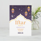 Ramadan-Iftar-Einladung Einladung (Stehend Vorderseite)