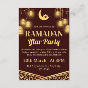 Ramadan-Iftar-Einladungskarte Einladung