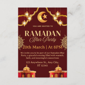 Ramadan-Iftar-Einladungskarte Einladung