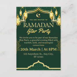 Ramadan-Iftar-Einladungskarte Einladung