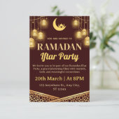 Ramadan Iftar Invitation Card Einladung (Stehend Vorderseite)