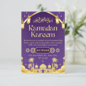 Ramadan Iftar Invitation Card Einladung (Stehend Vorderseite)