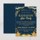 Ramadan Iftar Invitation Card Einladung (Vorne/Hinten)