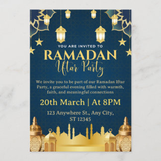 Ramadan Iftar Invitation Card Einladung