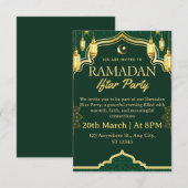 Ramadan Iftar Invitation Card Einladung (Vorne/Hinten)