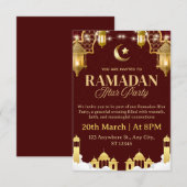 Ramadan Iftar Invitation Card Einladung (Vorne/Hinten)