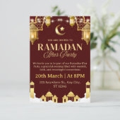Ramadan Iftar Invitation Card Einladung (Stehend Vorderseite)