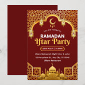 Ramadan Iftar Invitation Card Einladung (Vorne/Hinten)