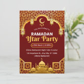 Ramadan Iftar Invitation Card Einladung (Stehend Vorderseite)