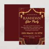 Ramadan Iftar Invitation Card Einladung (Vorne/Hinten)