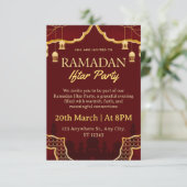 Ramadan Iftar Invitation Card Einladung (Stehend Vorderseite)