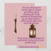 Ramadan Iftar Invitation Elegant Crescent Design Einladung (Vorne/Hinten)