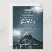 Ramadan Iftar Invitation with Blue Mosque Dome Einladung (Vorderseite)