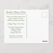 Ramadan Iftar Islamisches Abendessen Einladung Postkarte (Rückseite)