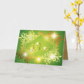 Ramadan (innen und außen eingerichtet!) karte (Gelbe Blume)