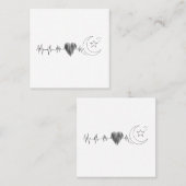 Ramadan Islam im Herzrhythmus Quadratische Visitenkarte (Vorne/Hinten)