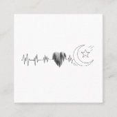 Ramadan Islam im Herzrhythmus Quadratische Visitenkarte (Vorderseite)