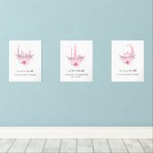 Ramadan Islamic Wall Art Print Set (Holzboden)