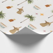 Ramadan Kaffee & Datteln Nahtloses Muster Geschenkpapier (Ecke)