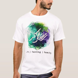 RAMADAN-Kalligraphie im Abstrakten Aquarell-T - Sh T-Shirt