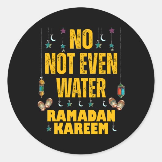 Ramadan Kareem 2023Islamisches Fasting für Runder Aufkleber (Vorderseite)