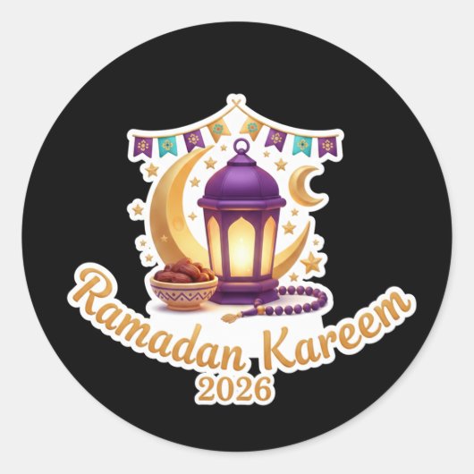 Ramadan Kareem 2026 Festive Celebration Sticker (Vorderseite)