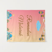 Ramadan Kareem Begrüßung Wandteppich (Vorderseite (Horizontal))