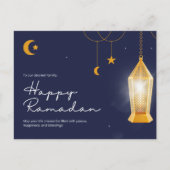 Ramadan Kareem Blue Feiertagspostkarte (Vorderseite)