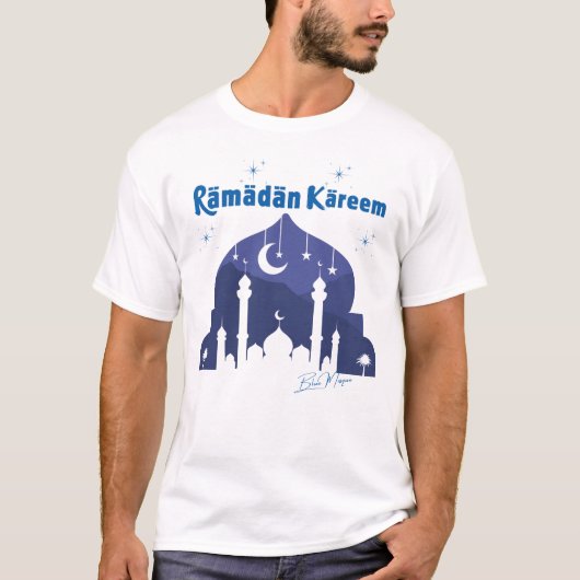Ramadan Kareem Blue Mosque T-Shirt (Vorderseite)