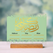 Ramadan Kareem Calender Decorative Acrylschild (Neutral)