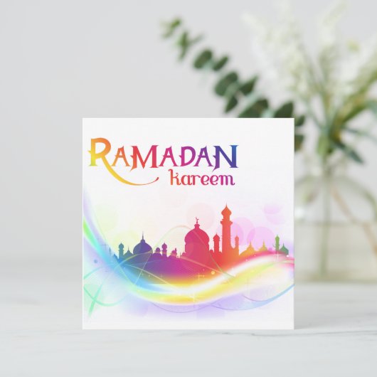 Ramadan Kareem Card Karte (Stehend Vorderseite)