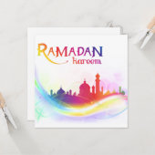 Ramadan Kareem Card Karte (Vorderseite/Rückseite Beispiel)