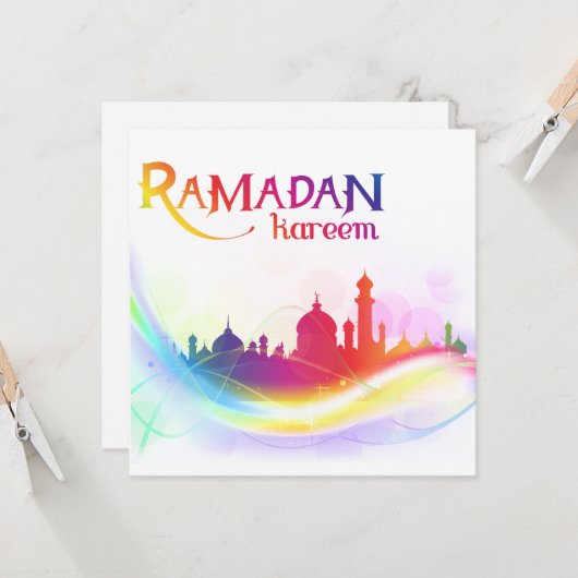 Ramadan Kareem Card Karte (Vorderseite/Rückseite Beispiel)