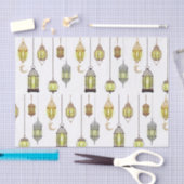 Ramadan Kareem Crescent Lanterns Mubarak Islamic Seidenpapier (Handwerk)