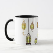 Ramadan Kareem Crescent Lanterns Mubarak Islamic Tasse (Links)