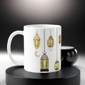 Ramadan Kareem Crescent Lanterns Mubarak Islamic Tasse