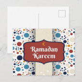 Ramadan Kareem Crescent Postkarte (Vorne/Hinten)