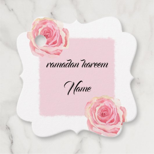 Ramadan Kareem Custom Gevor Tag Geschenkanhänger (Vorderseite)