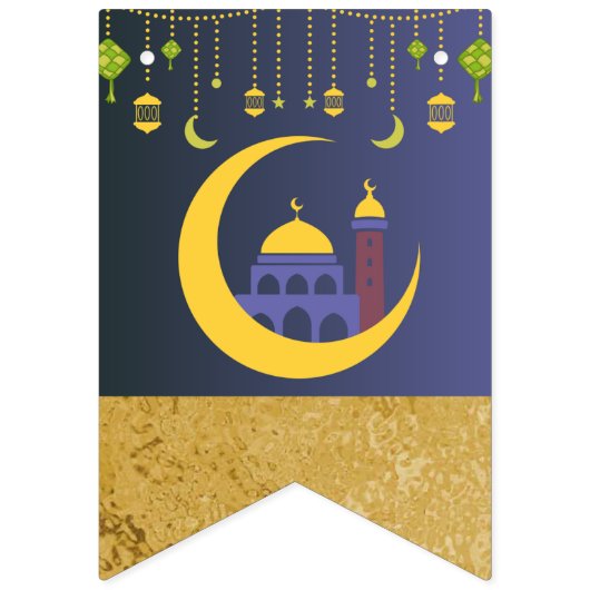 Ramadan Kareem Décor Banner Bunting Flags (Erste Fahne)