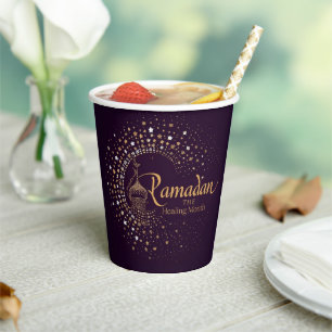 RAMADAN KAREEM DEKO RAMADAN MUBARAK PAPIERBECHER