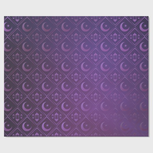 Ramadan Kareem - Eid Mubarak - Happy Eid Geschenkpapier (Flach)