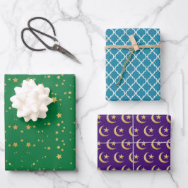 Ramadan Kareem Eid Mubarak Happy Eid Geschenkpapier Set