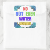 Ramadan Kareem -Eid Mubarak - Happy Eid Quadratischer Aufkleber (Tasche)