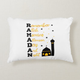 Ramadan Kareem & Eid Mubarak Islamic Accent Pillow Dekokissen